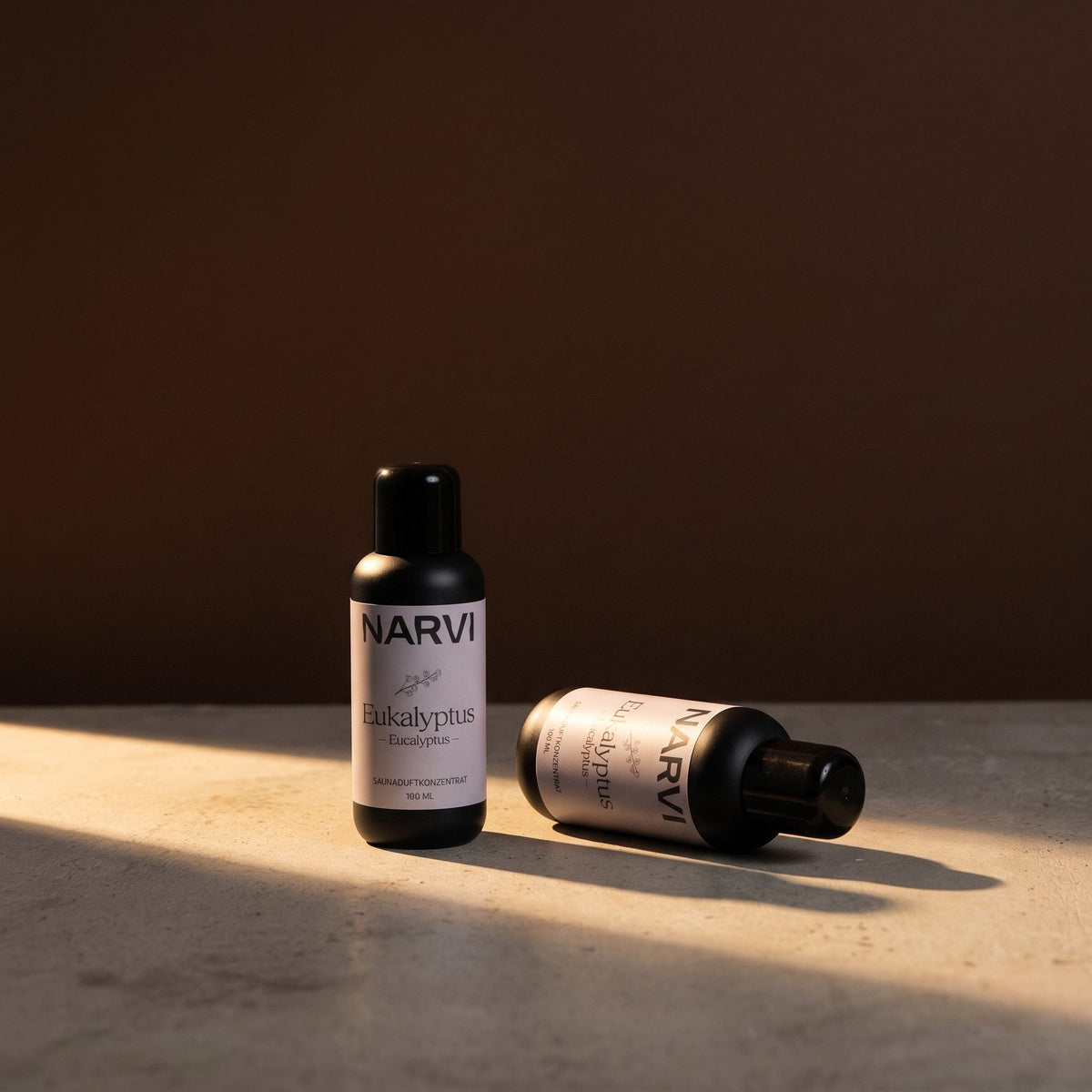 Eucalyptus Sauna Scent by Narvi (100ml) - lifestyle in sunlight