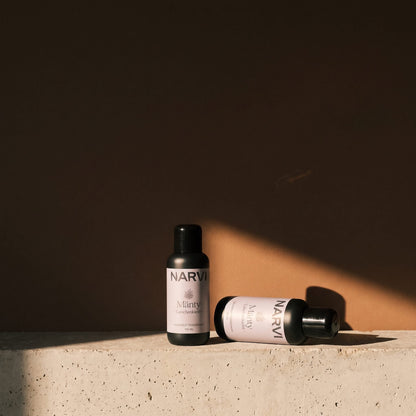 Pine Sauna Scent by Narvi (100ml) - lifestyle in sunlight