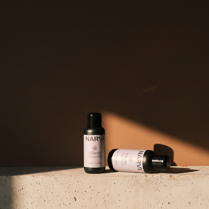 Pine Sauna Scent by Narvi (100ml) - lifestyle in sunlight