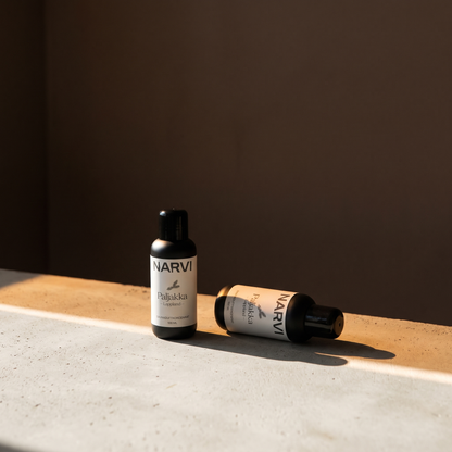 Lapland Sauna Scent by Narvi (100ml) - lifestyle in sunlight