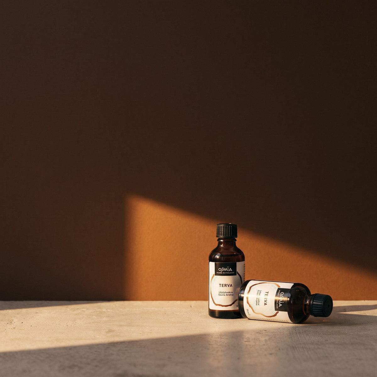 Tar Sauna Aroma by Osmia (50ml) - lifestyle in sunlight