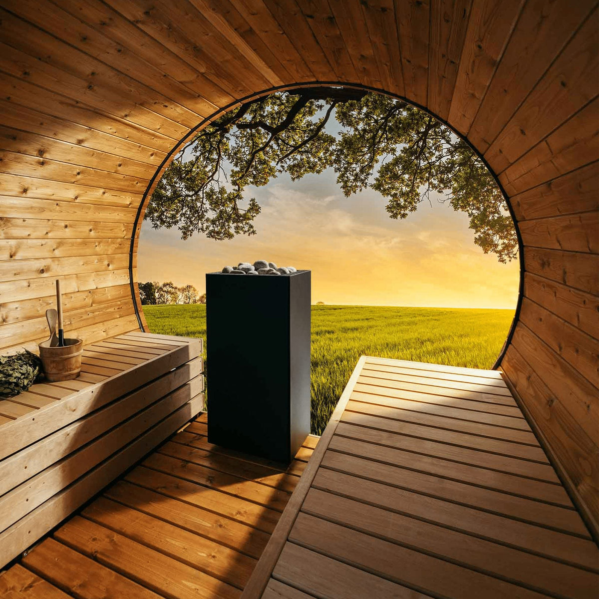 HUUM CORE Black Electric Sauna Heater