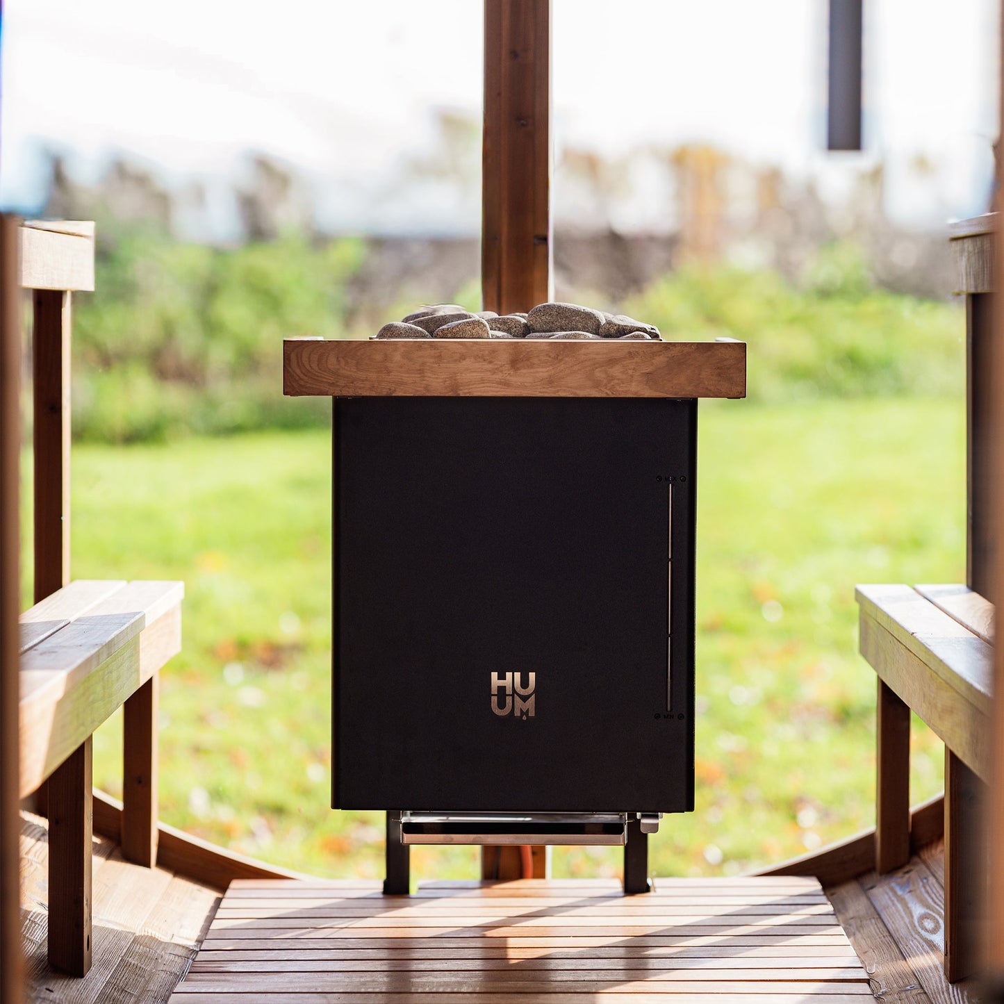 HUUM CORE Wall Combi Electric Sauna Heater Black Electric Sauna Heater | Finnmark Sauna