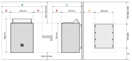 HUUM CORE Wall Electric Sauna Heater White Electric Sauna Heater | Finnmark Sauna