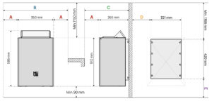 HUUM CORE Wall Mini Electric Sauna Heater White Electric Sauna Heater | Finnmark Sauna