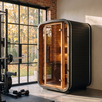 Indoor Cube Sauna (2 Person) in Black