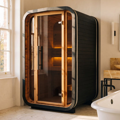 Indoor Cube Sauna (2 Person) in Black