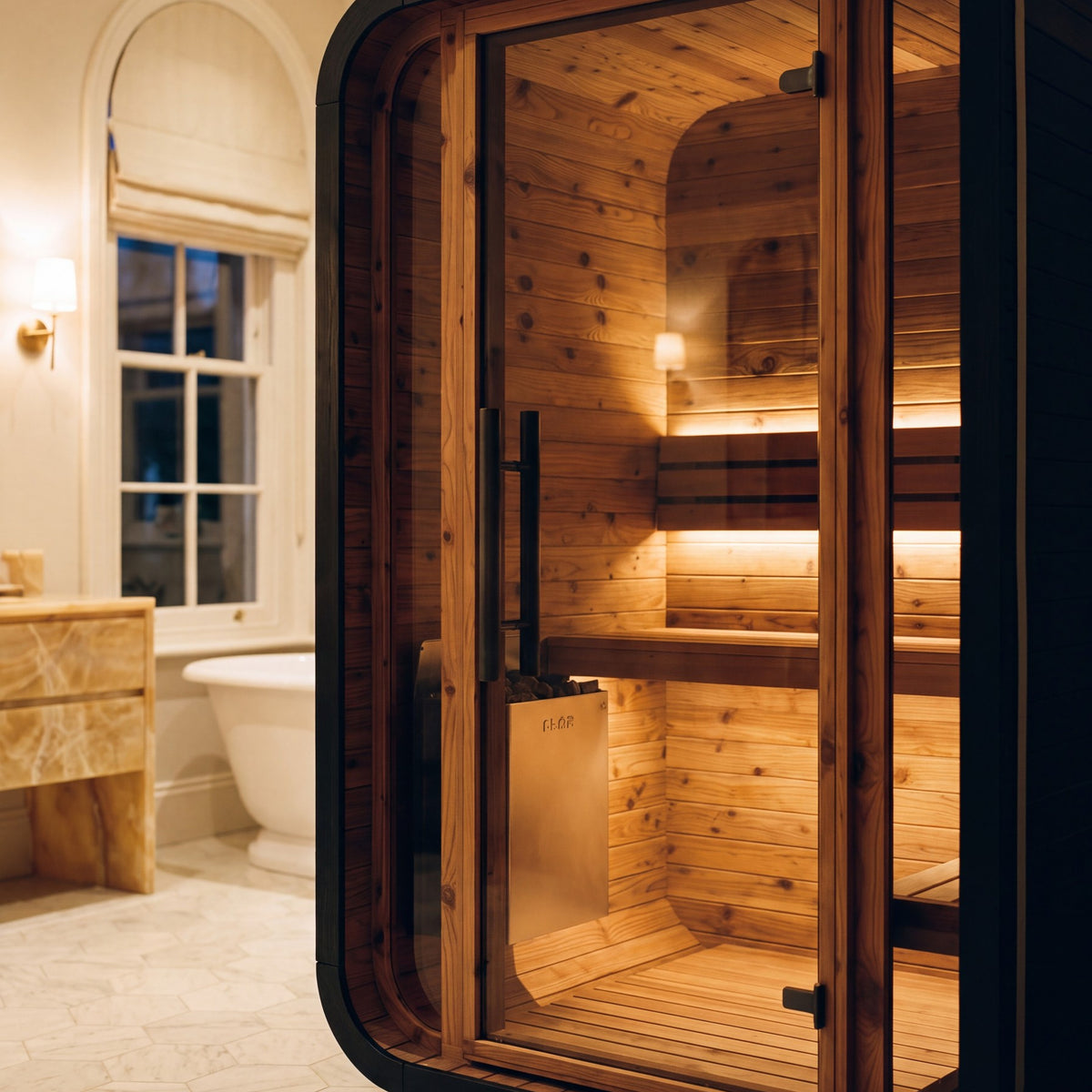 Indoor Cube Sauna (2 Person) in Black