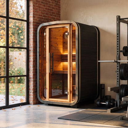 Indoor Cube Sauna (2 Person) in Black