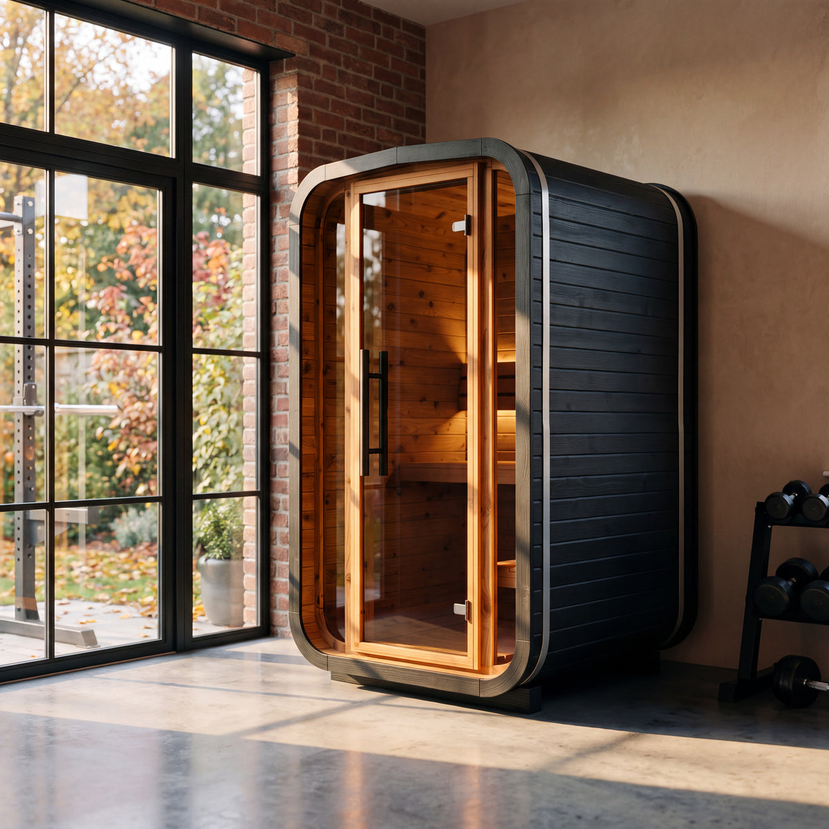 Indoor Cube Sauna (2 Person) in Black