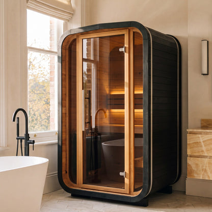 Indoor Cube Sauna (2 Person) in Black