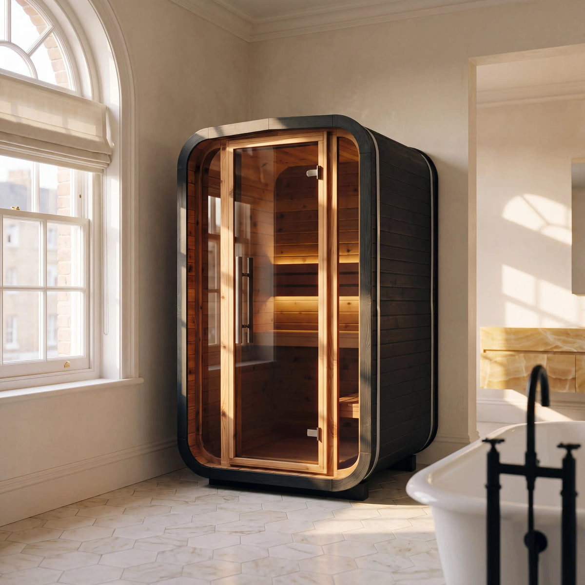 Indoor Cube Sauna (2 Person) in Black