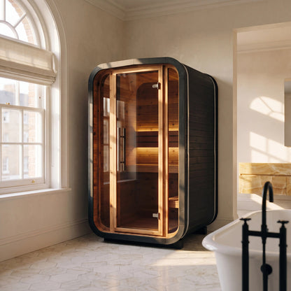 Indoor Cube Sauna (2 Person) in Black