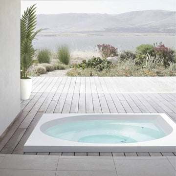 Lampi Outdoor Hot Tub by Drop Spa