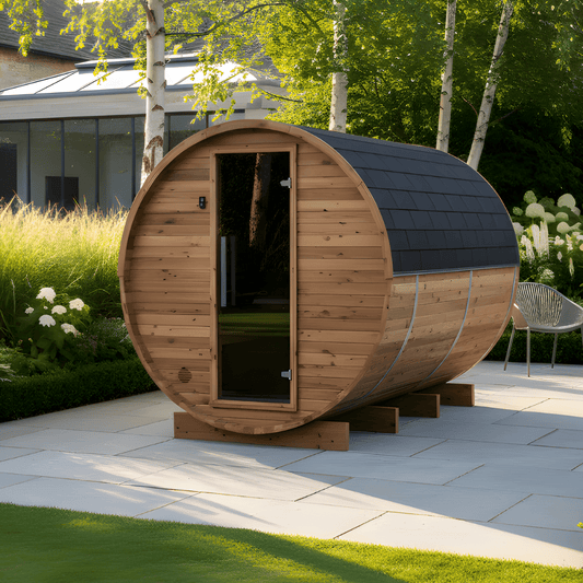 Large Wood Barrel Sauna (6-8 Person)