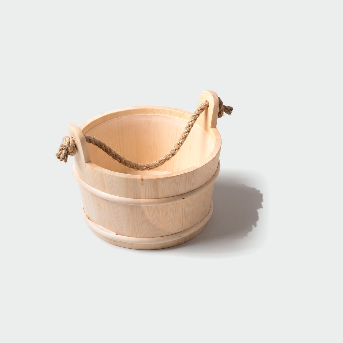 4 Living Sauna Bucket Spruce With Rope Handle 4 Litre - interior