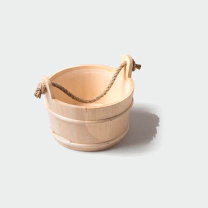 4 Living Sauna Bucket Spruce With Rope Handle 4 Litre - interior