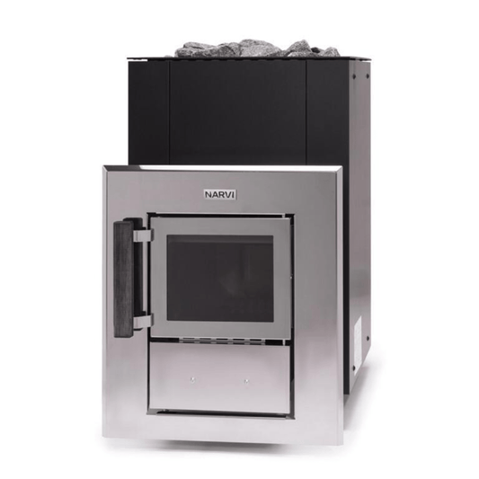 Narvi Kuru 14 Through - the - Wall Wood - Burning Sauna Heater Wood Burning Sauna Heater | Finnmark Sauna