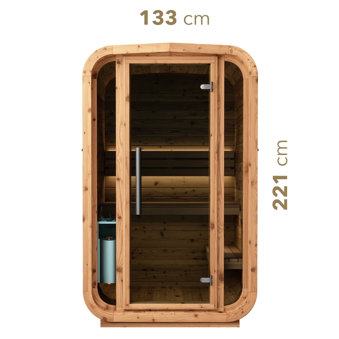 Outdoor Cube Sauna (2 Person)