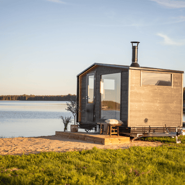 Outdoor Sauna Trailer 'Ilves' Plus (8 - 10 people) by Lapelland Sauna Trailer | Finnmark Sauna