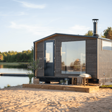 Outdoor Sauna Trailer 'Ilves' with Changing Room (4 - 5 people) by Lapelland Sauna Trailer | Finnmark Sauna