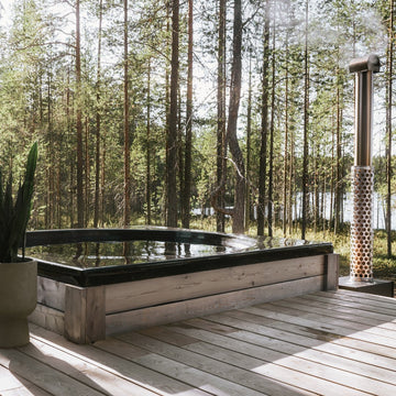 Pisara Wood-Burning Outdoor Hot Tub by Drop Spa