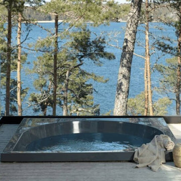 Pisara Wood-Burning Outdoor Hot Tub by Drop Spa