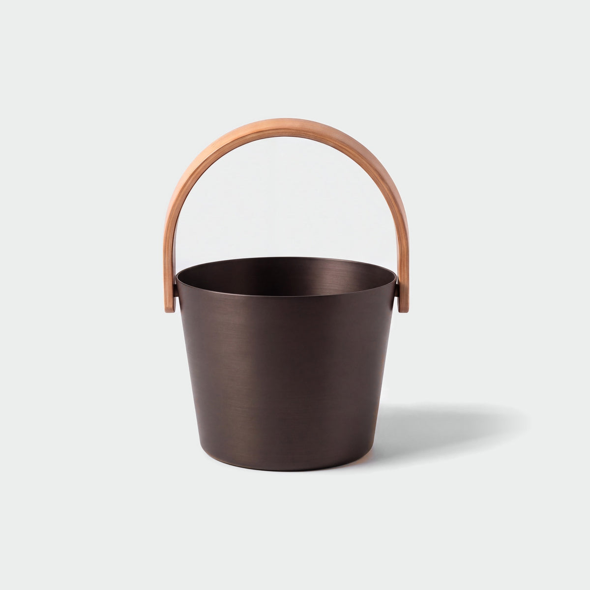 Rento 5 Litre Anodised Aluminium Sauna Bucket in Brown/Black - hero