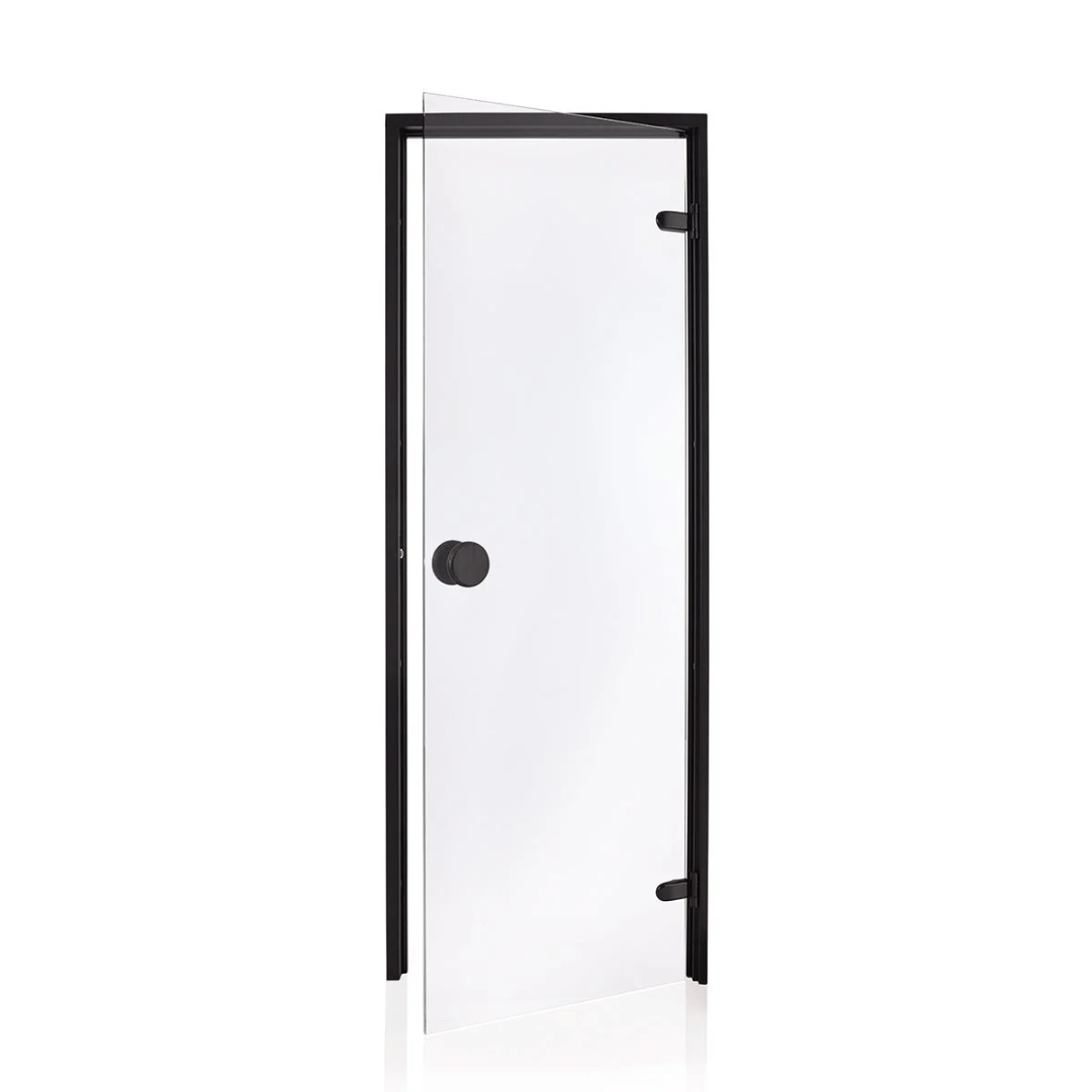 Raiser Black - Glass Sauna Door Sauna Door | Finnmark Sauna