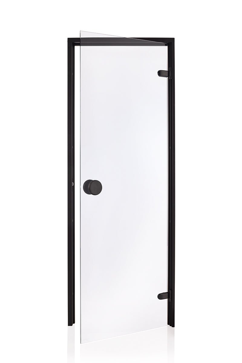 Raiser Black - Glass Sauna Door Sauna Door | Finnmark Sauna