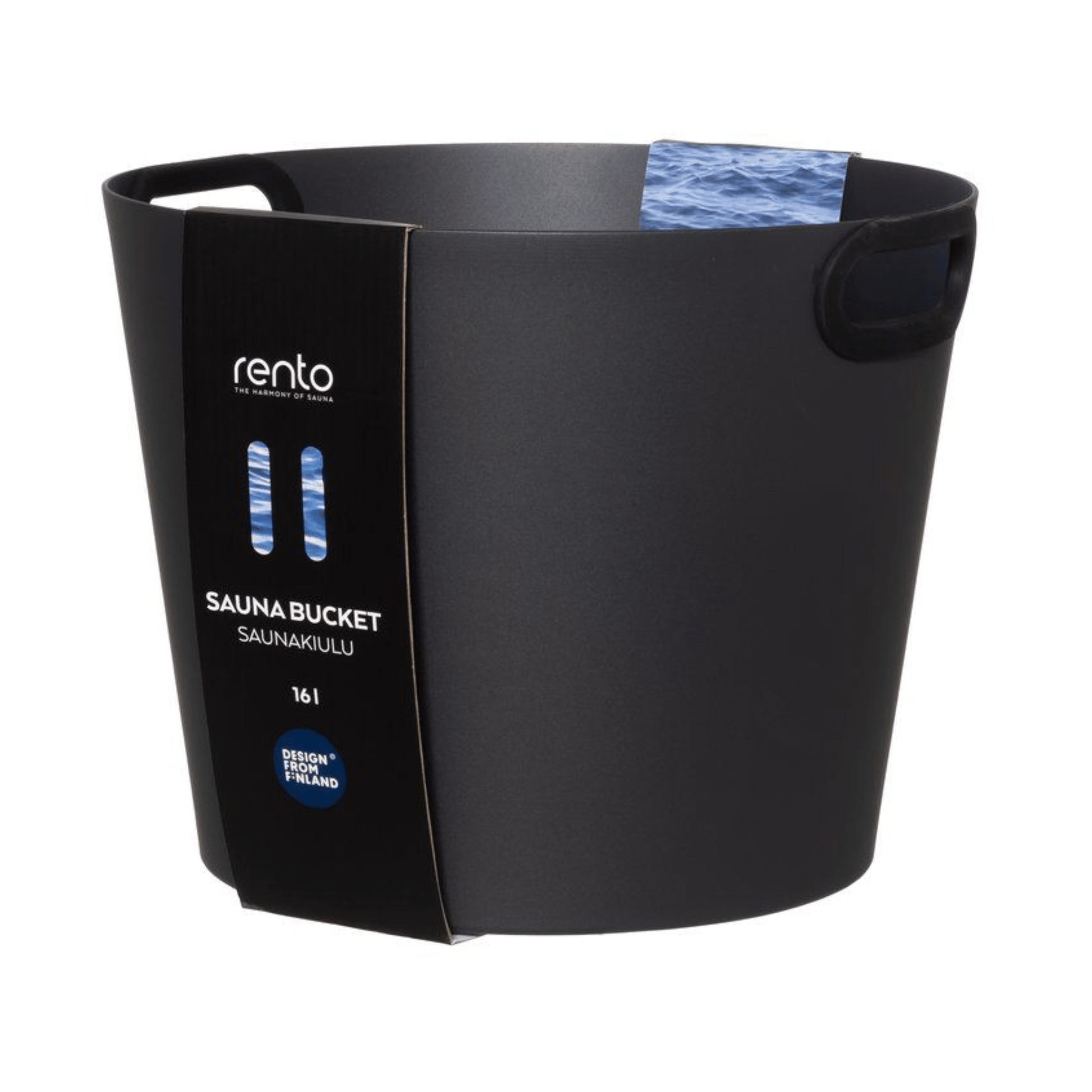 Rento 16 Litre Anodised Aluminium Large Sauna Bucket Dark Grey Sauna Buckets & Ladles | Finnmark Sauna