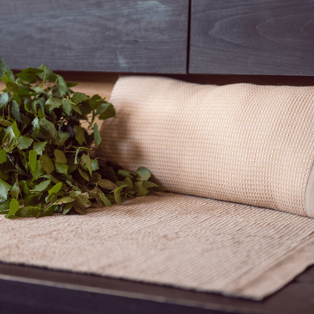 Rento Kenno Sauna Seat Cover Beige Sauna Seat Cover | Finnmark Sauna