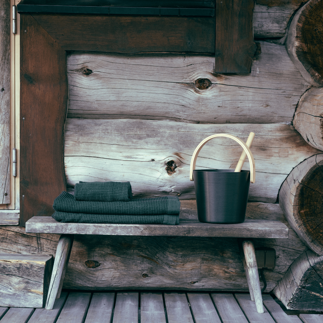 Rento Kenno Towel Dark Green Sauna Towel | Finnmark Sauna