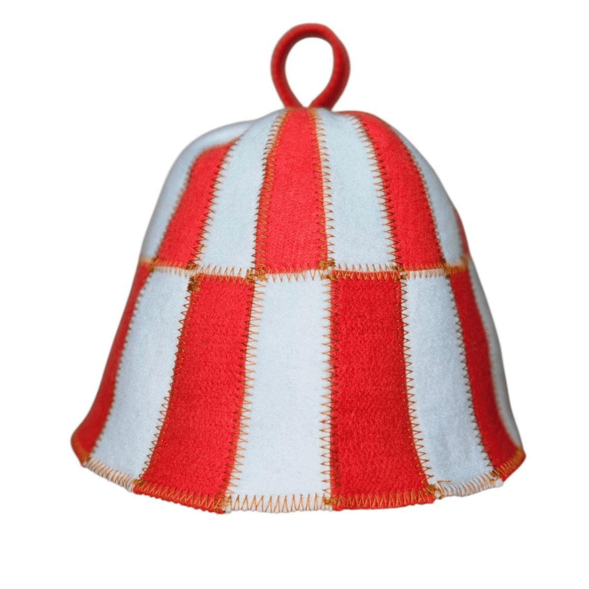 Sauna Hat Red/White (Polyester Felt)