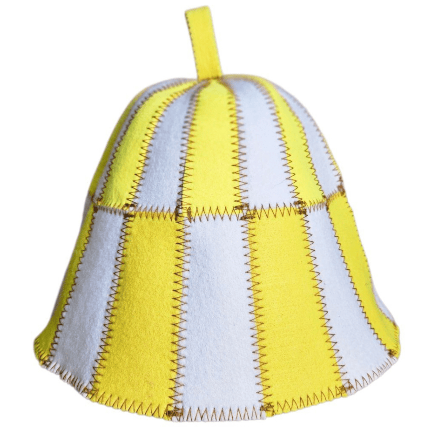 Sauna Hat CELL Yellow/White (Polyester Felt) Sauna Hat | Finnmark Sauna
