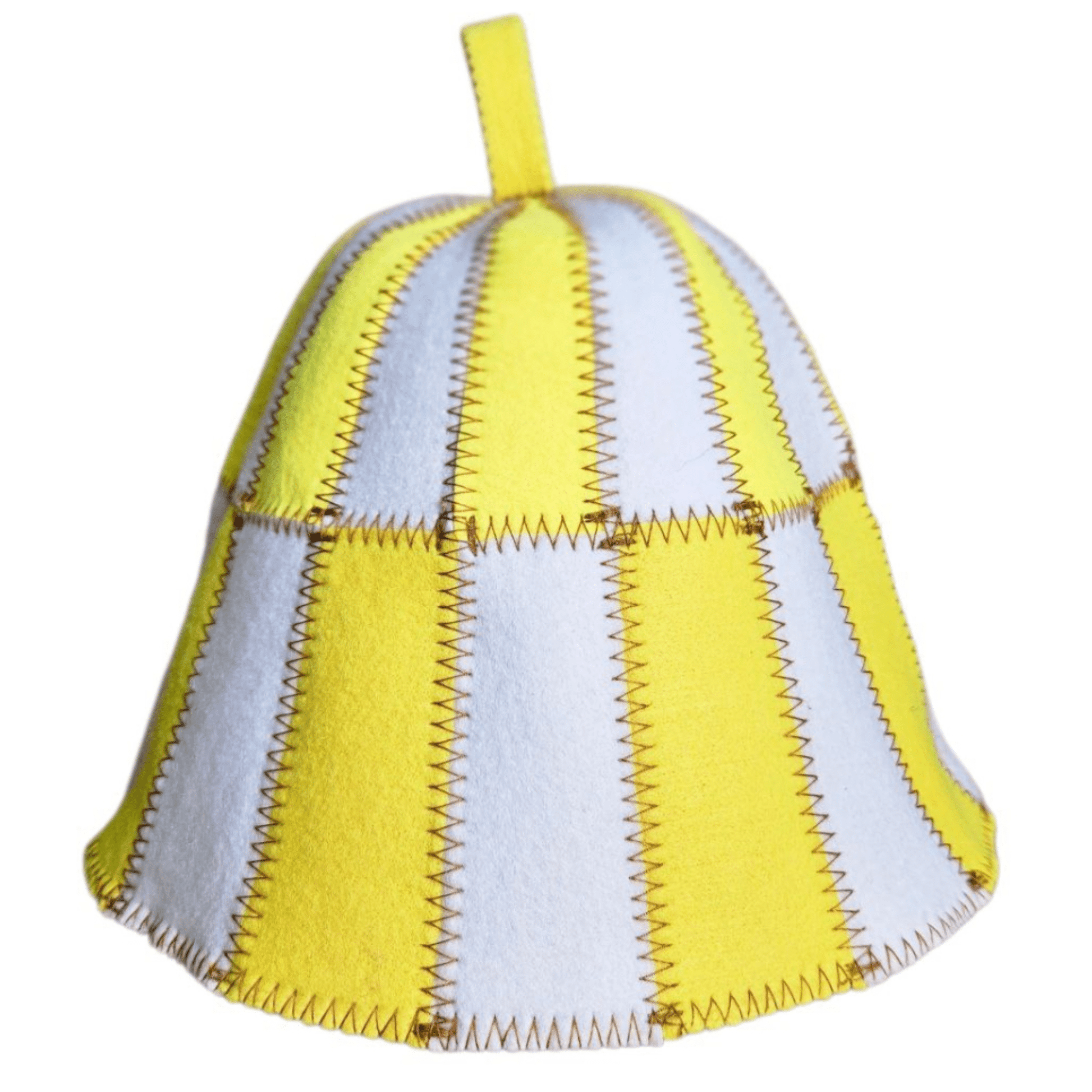 Sauna Hat CELL Yellow/White (Polyester Felt) Sauna Hat | Finnmark Sauna