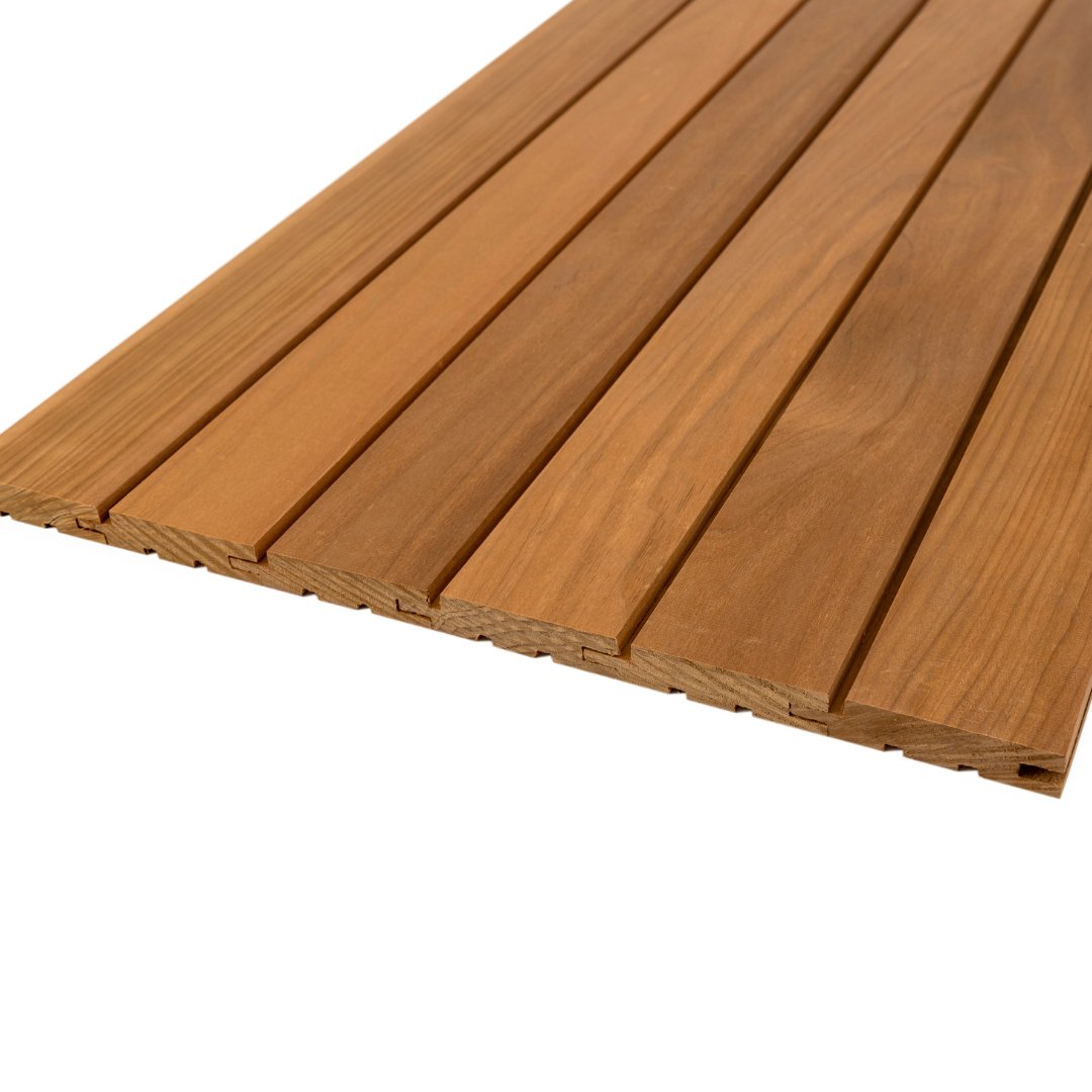 Thermo Aspen Sauna Wood Cladding STS4 90mm (Pack of 6) by Finnmark Sauna Sauna Timber | Finnmark Sauna