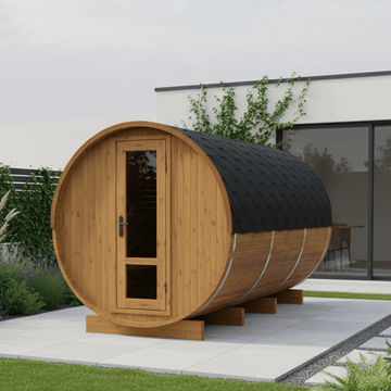 Thermo Wood Barrel Sauna - Large (6-8 Person)