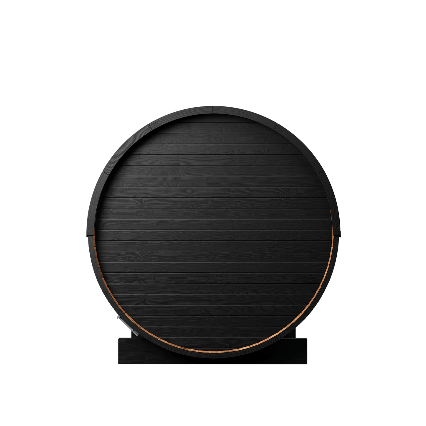 Thermo Wood Barrel Sauna - Micro Black (2 Person) Barrel Sauna | Finnmark Sauna