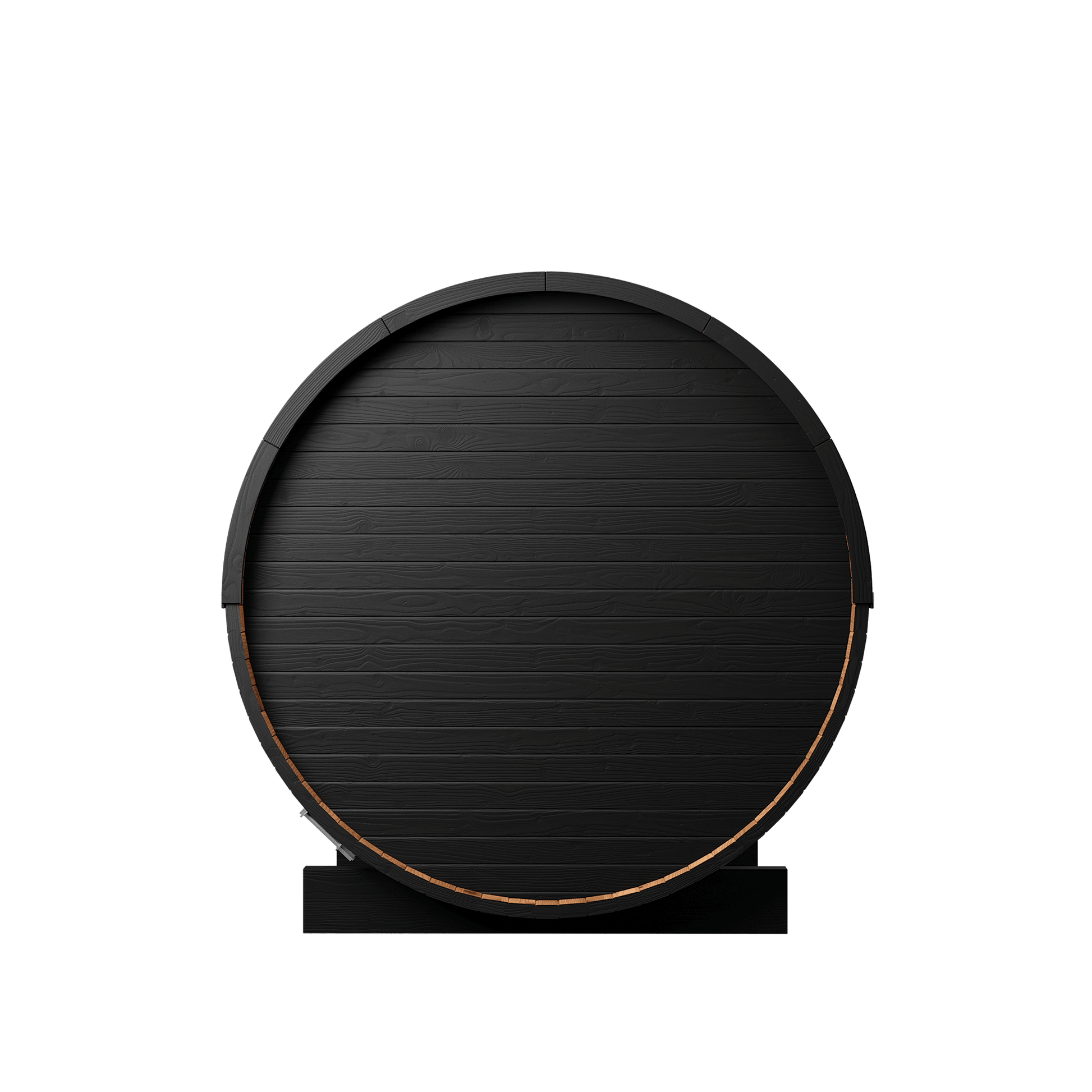 Thermo Wood Barrel Sauna - Micro Black (2 Person) Barrel Sauna | Finnmark Sauna