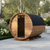 Thermo Wood Barrel Sauna - Regular with Changing Room (2-4 Person)