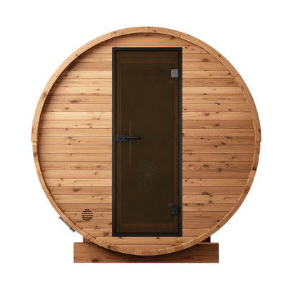 Wood Barrel Sauna with Changing Room (2-4 Person)