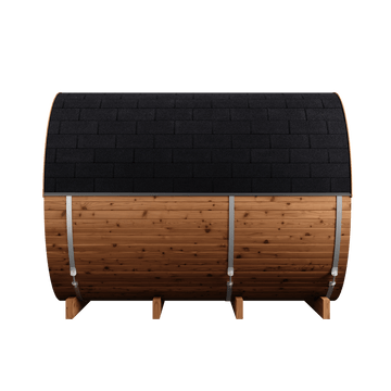 Thermo Wood Barrel Sauna - Regular with Changing Room (4-6 Person)