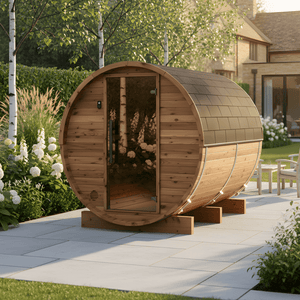 Thermo Wood Barrel Sauna - Small (2-4 Person)