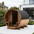 Thermo Wood Barrel Sauna - Small with Relaxation Terrace (2-4 Person)