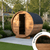 Thermo Wood Barrel Sauna with Window - Regular (4-6 Person)