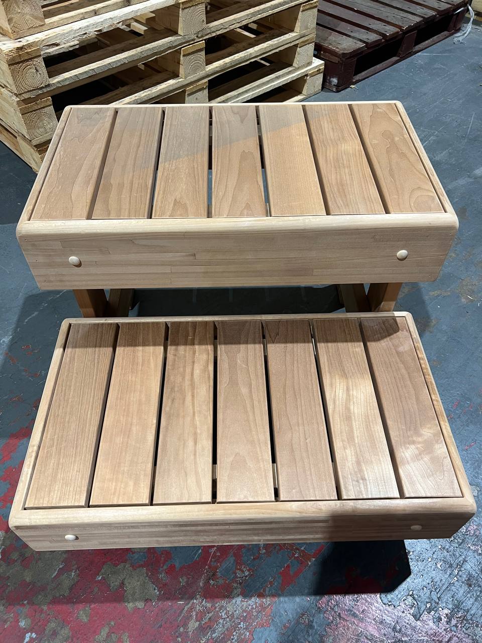 Thermory Thermo Aspen Sauna Bench Step 700 x 700 mm (B-Stock), scratches and marks, photo 1