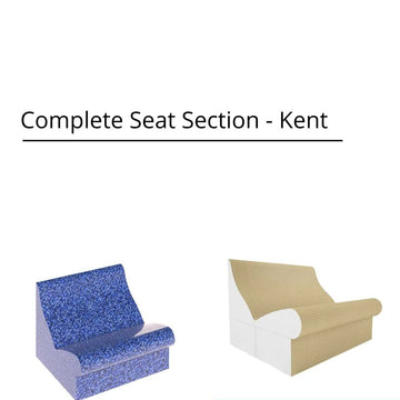 Tileable Steam Room Complete Seat Section 1.2 m - Kent