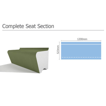 Tileable Steam Room Complete Seat Section - York
