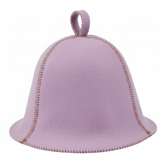 Traditional Lightweight Light Lavender Felt Sauna Hat Sauna Hat | Finnmark Sauna